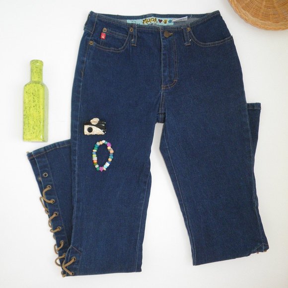 Mudd Denim - Vintage 90's Lace Up Leg MUDD Flare Jeans